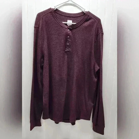 GAP HENLEY BURGUNDY XL EXCELLENT CONDITION - Picture 1 of 10